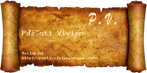 Pásti Vivien névjegykártya