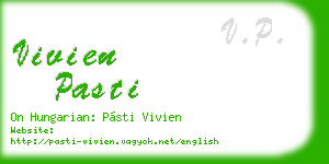 vivien pasti business card